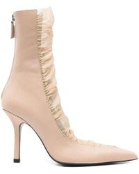 Patrizia Pepe - 95Mm Second-Skin Ankle Boots - Lyst