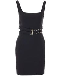 Liu Jo - Short Sheath Dress With Buckles - Lyst
