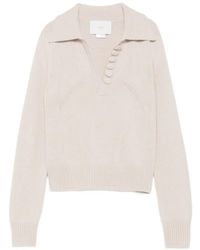 Vanisé - Button-Detail Polo Sweater - Lyst