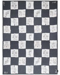 KARL LAGERFELD - Sciarpa A Quadri - Lyst