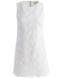 Alice + Olivia - Clyde Eyelet-Embroidered Mini Dress - Lyst