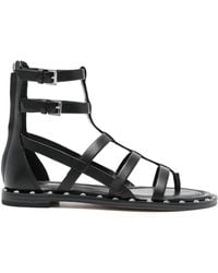 Michael Kors - Noa Buckle-Detail Studded Sandals - Lyst