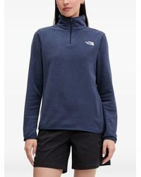 The North Face - Logo-Embroidered Quarter-Zip Sweatshirt - Lyst