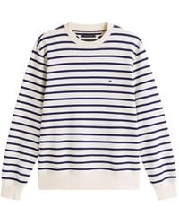 Tommy Hilfiger - Striped Cotton Sweatshirt - Lyst