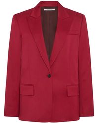 Another Tomorrow - Single-Button Relaxed Blazer - Lyst