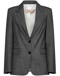 Blanca Vita - Single-Breasted Single-Breasted Blazer - Lyst
