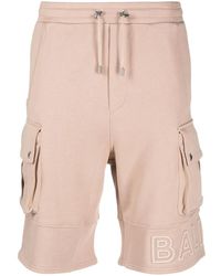 Balmain - Embossed Reflect Cargo Shorts - Lyst