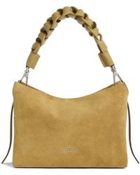 Coccinelle - Boheme Suede Braided-Detail Shoulder Bag - Lyst