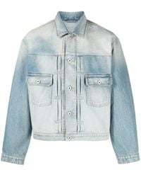 KENZO - Faded Denim Jacket - Lyst