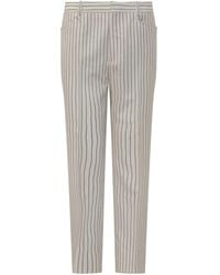 Tom Ford - Striped Wool Tailored Trousers - Lyst