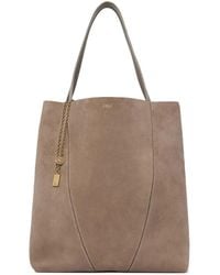 Chloé - Spin Grote Shopper Verfraaid Met Ketting - Lyst