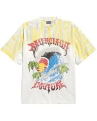 Balenciaga - Extreme Tie-Dye T-Shirt - Lyst