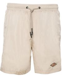 Low Brand - Logo-Patch Drawstring Swim Shorts - Lyst