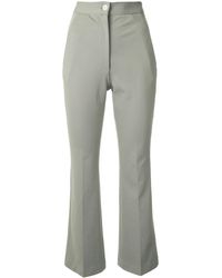 Harris Wharf London Pantalon évasé crop - Vert