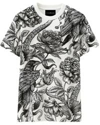 John Richmond - Floral-Print T-Shirt - Lyst