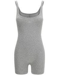 Marine Serre - Moon-Logo Playsuit - Lyst