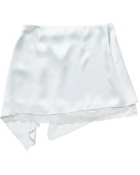 Acne Studios - Ruffled Satin Skirt - Lyst
