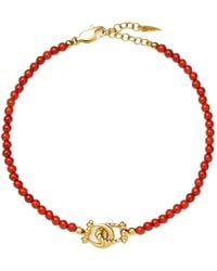 Missoma - Geknotetes Armband Mit Perlen - Lyst