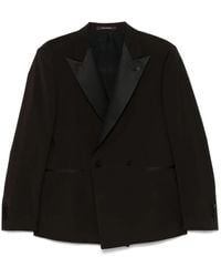 Tagliatore - Brooch-Detail Blazer - Lyst