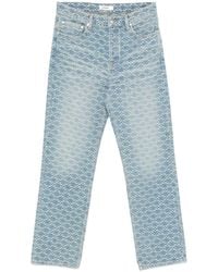 Sandro - Square-Pattern Jeans - Lyst