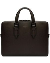 Lancel - Charlie Textured Leather Briefcase - Lyst
