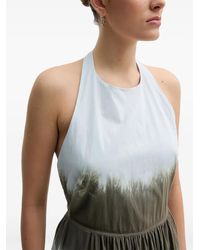 DKNY - Halter-Neck Tie-Dye Maxi Dress - Lyst