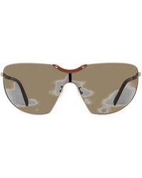 MCM - Stud-Embellished Shield Sunglasses - Lyst