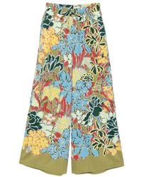 ALÉMAIS - Solstice Floral-Print Palazzo Pants - Lyst