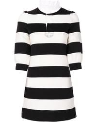 MARC JACOBS Tシャツ ワンピース トロンプルイユ Marc Jacobs ホワイト＆ブラック トロンプルイユ Tシャツ ミニ