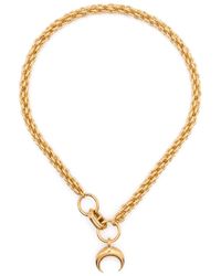 Marine Serre - Recycled Pewter Moon Pendant Necklace - Lyst