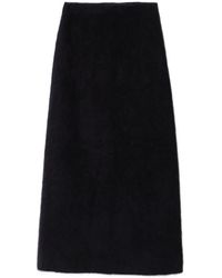 Maje - Brushed-Knit Midi Skirt - Lyst