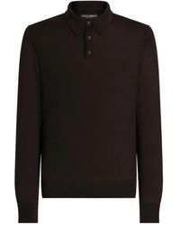 Dolce & Gabbana - ロングスリーブ ポロシャツ - Lyst