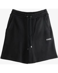 Amiri - Logo-Print Drawstring Shorts - Lyst