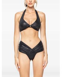 GOD SAVES QUEENS - Haut De Bikini Froncé Oréa À Effet Scintillant - Lyst