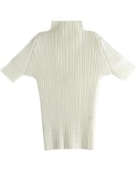 Pleats Please Issey Miyake - Pleated Top - Lyst