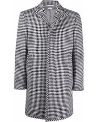Thom Browne - Manteau Boutonné À Motif Pied-De-Poule - Lyst