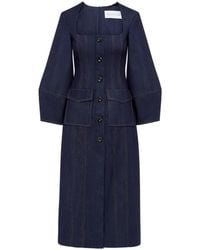 Florence & Fortitude - Square Neck Button Dress - Lyst
