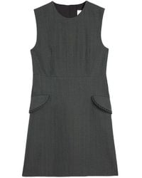 Jil Sander - Lace-Trim Pocket Mini Dress - Lyst