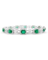 HYT Jewelry - Emerald And Diamond Tennis Bracelet - Lyst