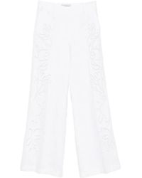 ERMANNO FIRENZE - Pantalon À Broderie Anglaise - Lyst