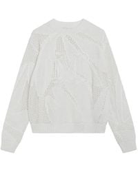 Max Mara - Embroidered Cotton Sweater - Lyst