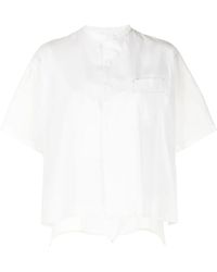 Y's Yohji Yamamoto - Chemise Oversize À Manches Courtes - Lyst