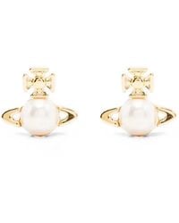 Vivienne Westwood - Orb Pearl Earrings - Lyst