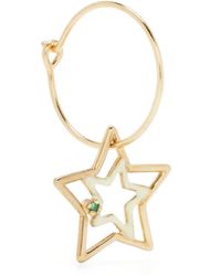 Aliita - 9kt Yellow Gold Estrella Brillante Sapphire Earring - Lyst