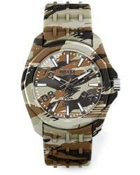 DIESEL - Stinger Camo Silicone Watch - Lyst