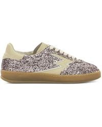 Moa Concept - Glitter-Embellished Leather Sneakers - Lyst