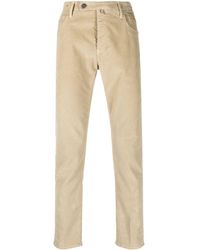 Incotex - Logo-Patch Corduroy Slim-Fit Trousers - Lyst