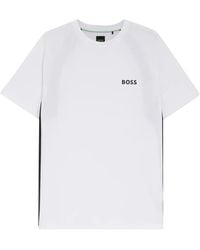BOSS - Active Quick-Dry Slim-Fit T-Shirt With Four-Way Stretch - Lyst