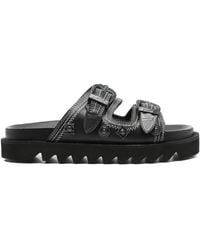 Toga - Embellished-Buckle Sandals - Lyst
