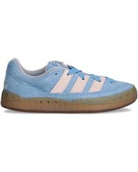 adidas - Suede Three-Stripe Trainers - Lyst